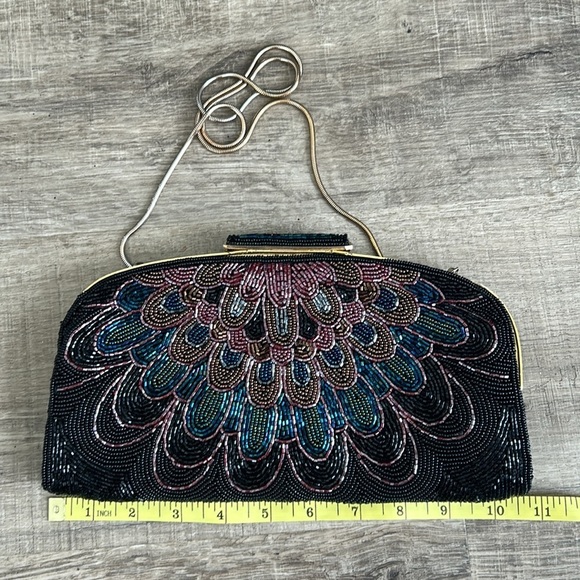 Vintage Mid Century beaded bag - Picture 3 of 10